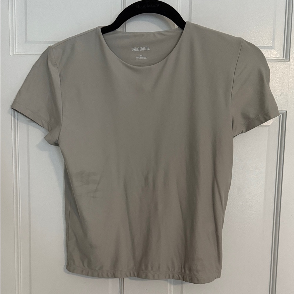 Wild Fable Taupe Short Sleeve Women's Tee